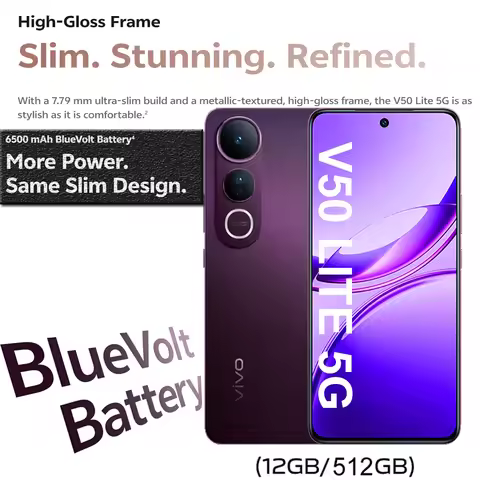 12GB+512gb VIVO V50 Lite 5G smart phone 6500mAh/Type-C interface lightweight camera phone