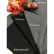 knit cotton fabric plain grey.