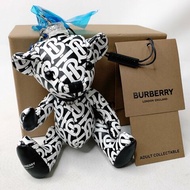 BURBERRY 經典泰迪熊娃娃吊飾鑰匙圈-TB字母