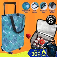 Opulence Trolley Cart Foldable Shopping Bag Grocery Bag for Travel Market Trolley 2 Wheel Keep Troll