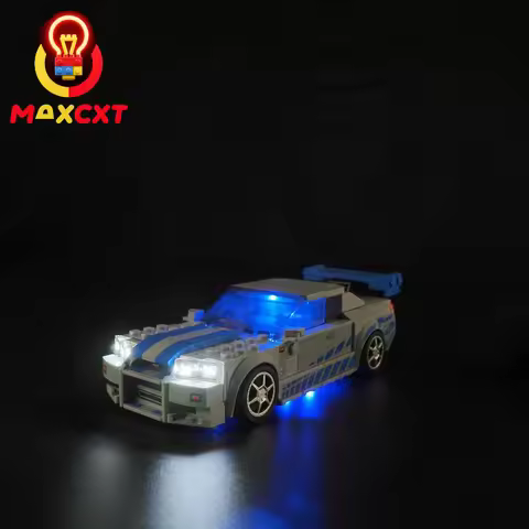 MAXCXT LED Light For LEGO 76917 Speed 2 Fast 2 Furious Nissan Skyline GT-R DIY Decorative Lamp Not I