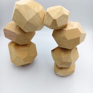 木石頭 積木 疊疊樂 台灣檜木 原木 無上漆 台灣製造