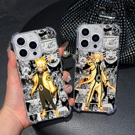 Narutos Uzumaki Nine Tailed Form Clear Phone Case For Samsung A57 A37 A56 5G A55 A54 A53 A17 A16 A15