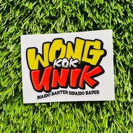 sticker motor - stiker WONG KOK UNIK MAIDO BANTER DIPAIDO BAPER
