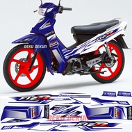 Fizr f1zr Striping, Brt variation whitebiru, varnish-resistant sticker, full set, right Kiri, ready 