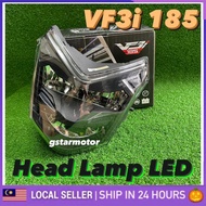 SYM VF3i 185 LED Head Lamp (Zhipat) SYM185 VF3 185CC 185 HEADLAMP HEAD LIGHT LAMPU DEPAN SMOKE GABAN LED HEAD LAMP ASSY