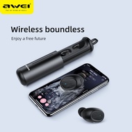 Awei T55 Wireless Bluetooth Earphones With Mic Wireless Headphones In-ear TWS Earbuds Waterproof IPX