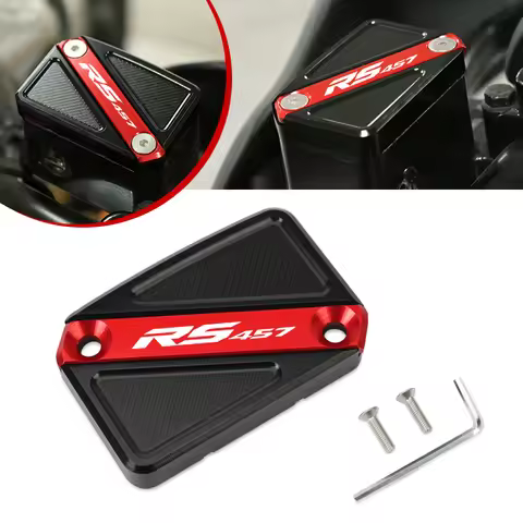 Motorcycle CNC Front Brake Fluid Reservoir Cap Cylinder Cover Fit For RS457 RS 457 2024-2025