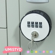UMISTYDREAMUM9U 4 Digital Round Padlock Hardware Drawer Door Gym School Drawer Lock