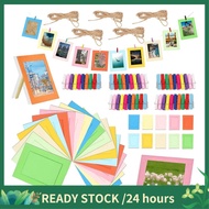 105Pcs 6 Inch Colorful Paper Photo Frames Album for Wall Decor for 4 X 6Inch Photo, Hanging Photo Di