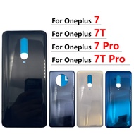 Battery Back Cover For Oneplus 7 7T Pro Battery Back Cover Glass Housing Case Rear Door Replacement