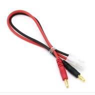 Imax B6 Charge Line 4.0mm Banana Plug to Big tamiya With 12AWG Silicone Cable 30CM for Rc Lipo