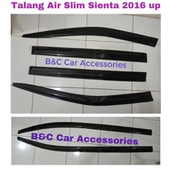 Sienta Slim Side Visor Gutter Super Premium Quality