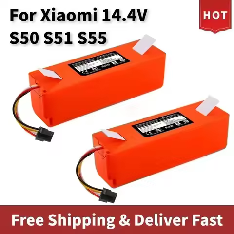 Vacuum Cleaner Battery Replacement for Xiaomi Roborock S50 S51 S55 T60 E352-00 S502-00 C10 E20 E35 1