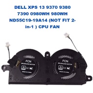DELL XPS 13 9370 9380 7390 0980WH 980WH ND55C19-19A14 (NOT FIT 2-in-1 ) CPU FAN