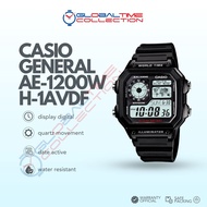 Casio General AE-1200WH-1AVDF Digital Dial Black Resin Band