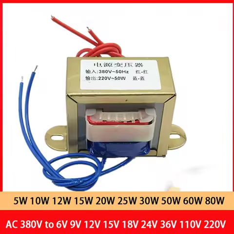 1W 5W 10W 15W 20W 25W 40W 60W 80W Power Transformer Input AC 380V 50HZ Output AC 6V 9V 12V 15V 18V 2