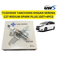 TC22HDXE TANCHONG NISSAN SERENA C27 IRIDIUM SPARK PLUG 1SET=4PCS