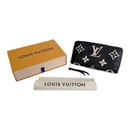 Louis Vuitton M80481 Empreinte 圓形拉鍊拉鍊皮夾長皮夾
LOUIS VUITTON黑色米色包包（二手）