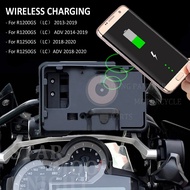Motorcycle Wireless Charging GPS Mobile Phone Holder Stand Navigation Bracket For BMW R1200GS R1250G