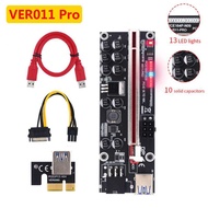 Ver009s Pl 6pin Gpu 1x To X16 Upgraded b 3.0 Cable For Gpu Graics  V011 Pcie Riser 011 Riser  High Quty 1-