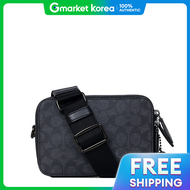 Coach 25Fw Charcoal Signature Canvas Charter 19 Crossbody Bag Chrt Cr783 Chr
