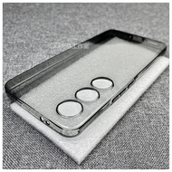 Transparent Transparent Black Suitable for Samsung s24/s24+Phone Case s24ultra Soft Case Ultra-Thin 