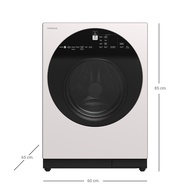 Hitachi เครื่องซักผ้า Front Loading รุ่น BD-100GV 10 กก., รอบปั่น 1,600 รอบ สีขาว แถมฟรีผ้าคลุมเครื่