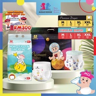 Ready Stock Momo Zeroleak Diaper Pants Newborn Baby Diapers Lampin Jenis Seluar Kanak-Kanak
