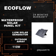 ECOFLOW 110W Solar Panel Kit for Power Station Foldable Solar Charger with Adjustable Kickstand Wate
