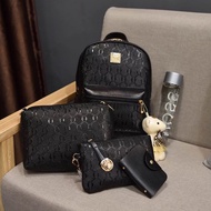 Beg Travel Wanita ladies backpack set 4 in 1 travel handbag purse  B37