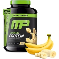 MusclePharm Combat Protein Powder, Banana Cream Flavor, Fuels Muscles for Productive Workouts, 5 Pro