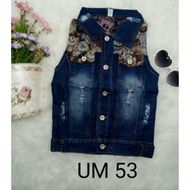 UM 53 super cute girls' jeans vest 2-5 years old