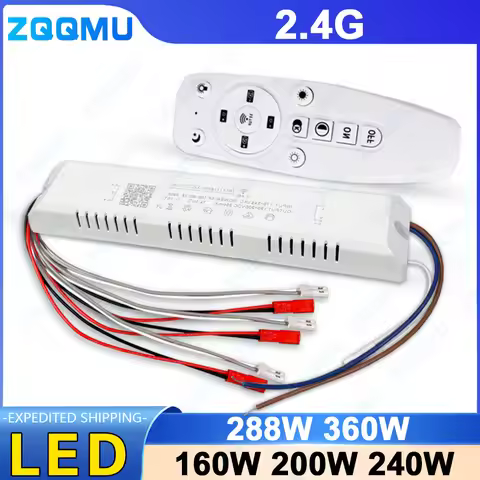 LED Driver 2.4G 20-40Wx4 x6 160W 200W 240W 288W 360W Power Adapter Tri-color Lighting Transformer wi
