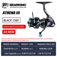 BEARKING New Arrival Athena 138g 6BB Stainless Steel Bearing 5.2:1 Fishing Reel Drag System 5kgs Max