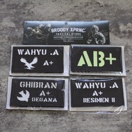 Custom Laser ID Patch Bodyvest Patch /Name TAG ID Holder Lanyard