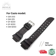 Tali Jam sesuai untuk Casio Frogman GW-200 GW-225 GF-8230 GF-8250 DW-8200 PU 18mm