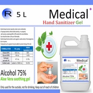 hand sanitizer gel 5 liter medical