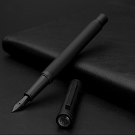 NEW Fountain Pen With Luxury Set 0.5mm Black F Nib Converter Pen Steel Ink Pens Simple Business Sign