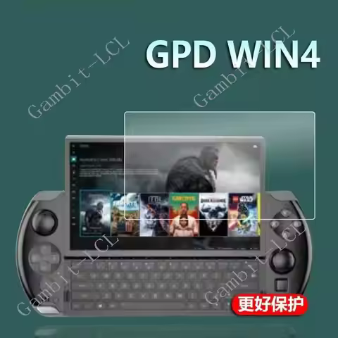2PCS HD Oiringal For GPD Win4 6" Screen Protective Tempered Glass On GPDWin4 Win 4 Protection Cover