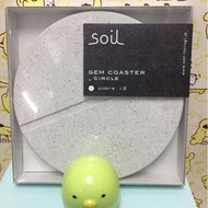 SOIL 珪藻土杯墊(圓形)-日本製