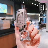 For Toyota Camry 70 Aygo X Cross Yaris Prius Verso C-HR Clicker Corolla Rav4 Knife car Key Case With