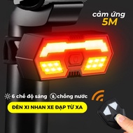 Bicycle turn signal light, remote led signal light with super loud, waterproof, USB charging signal 