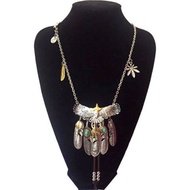 【October】 Takahashi Goro Goros สร้อยคอขนนกนกอินทรีดอกเบญจมาศสุขภาพอินเดียญี่ปุ่นและแฟชั่นเกาหลีใต้สไ