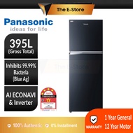 Panasonic 395L 2-door Top Freezer Refrigerator Inverter Econavi Energy Saving | NR-TL381BPKM (Fridge Peti Sejuk Peti Ais 电冰箱 NR-TL381)