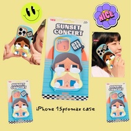 ️Popmart Crybaby sunset concert iPhone Case 15promax Super Cute