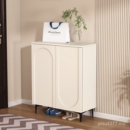 Cream 2025 Entrance Door Hot-selling Shoe Cabinet French Shoe Cabinet Door Balcony Entrance Style Ho