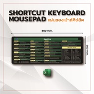 แผ่นรองเมาส์แบบหนา แผ่นรองเมาส์คีย์ลัด Key shortcut ขนาดใหญ่ 80X30cm กันน้ำ แผ่นรองเมาส์คีย์ลัดภาษาไ