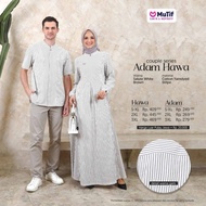 EB - [COD] MUTIF Sarimbit Ori HAWA - ADAM Salute White Brown | Baju