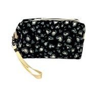 AZALEA Leopard Animal Print Fashion Portable Makeup Bag Cosmetic Pouch Organizer with Handstrap